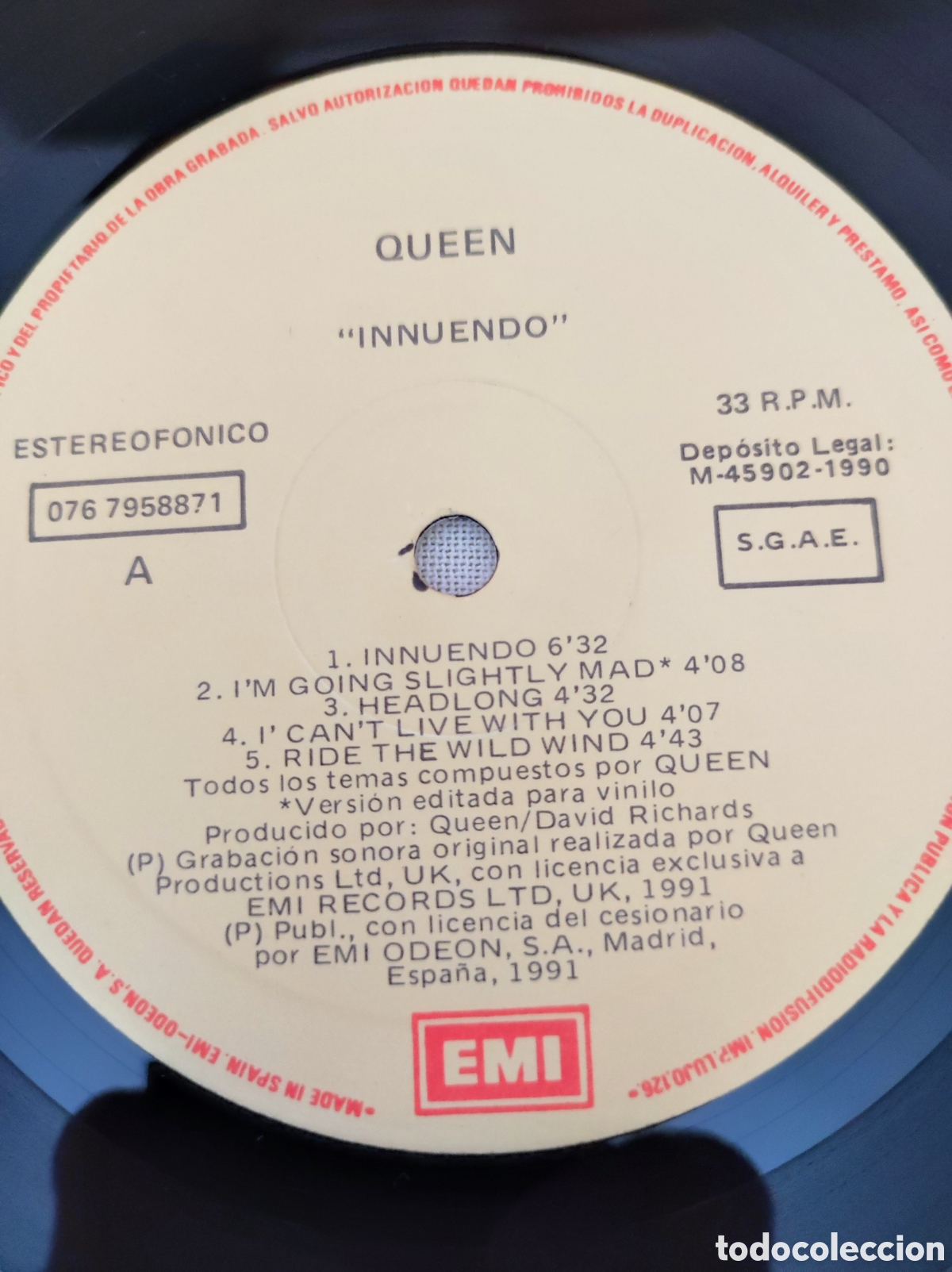 Discos de vinilo: QUEEN - INNUENDO (1991) - Foto 5