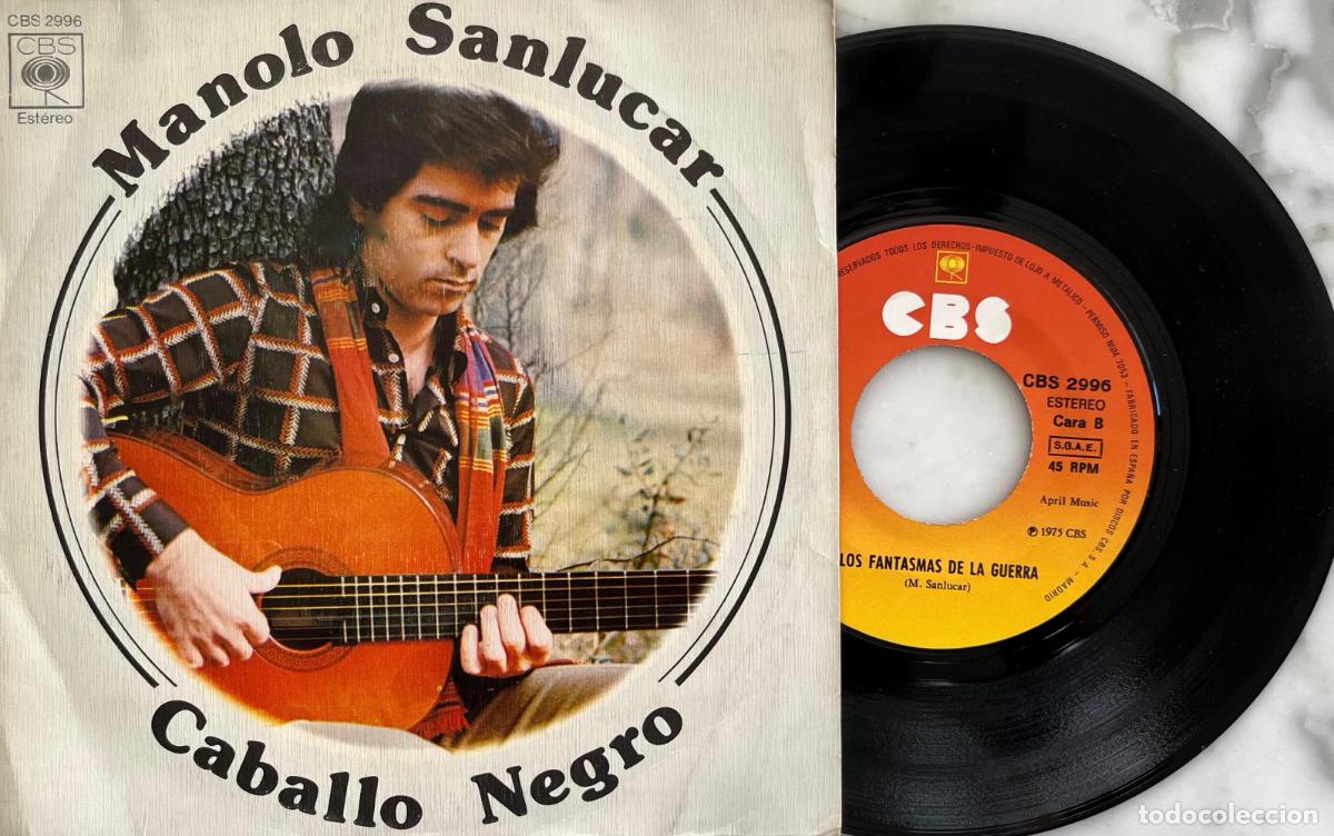 Discos de vinilo: MANOLO SANLUCAR. CABALLO NEGRO. SINGLE ORIGINAL ESPA&Ntilde;A 1975