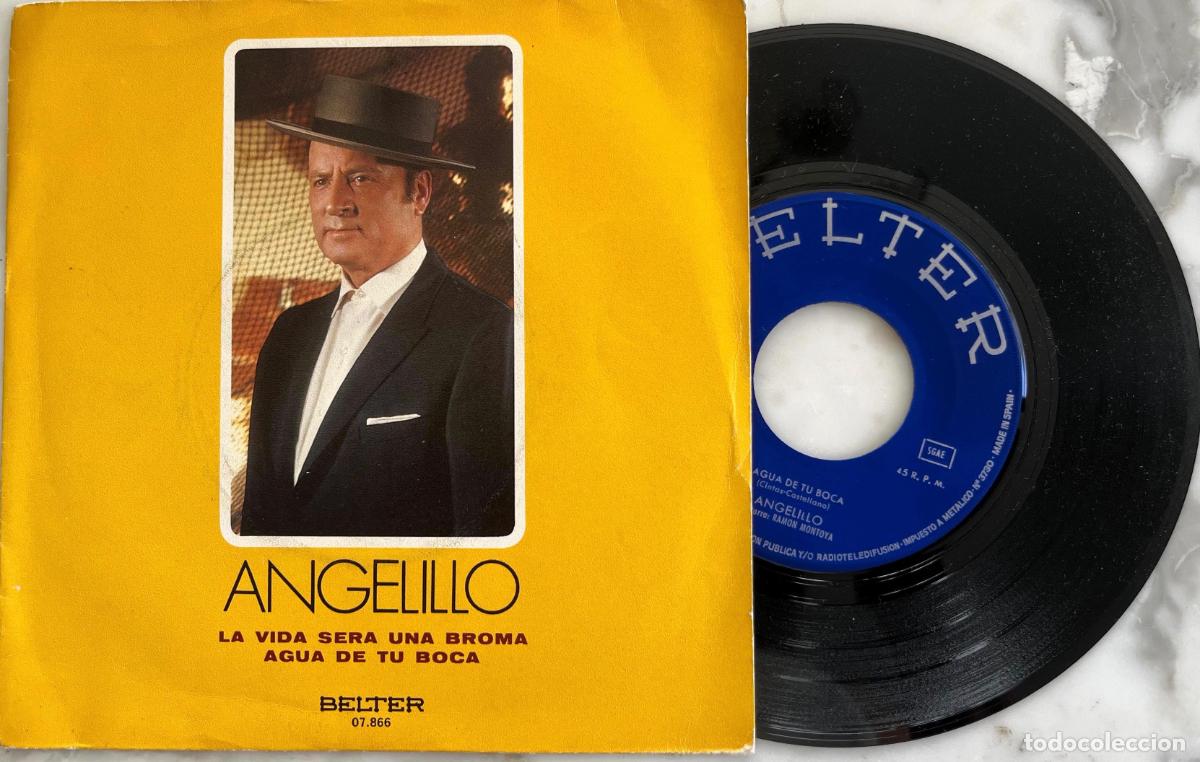 Discos de vinilo: ANGELILLO. LA VIDA SERA UNA BROMA. SINGLE ORIGINAL ESPA&Ntilde;A 1971