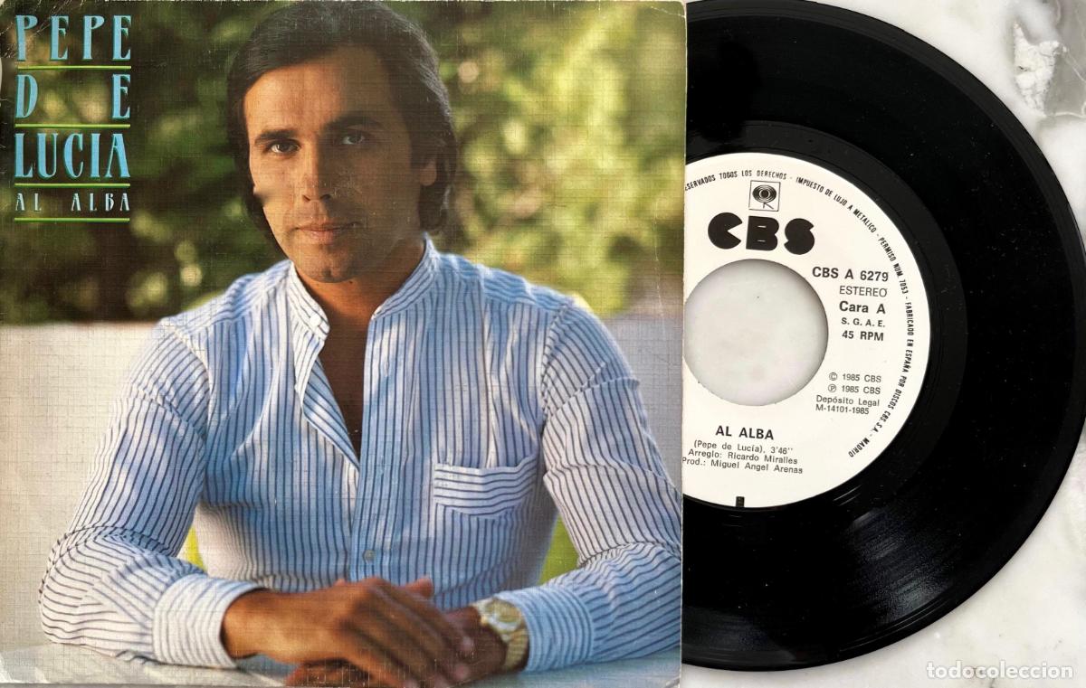 Discos de vinilo: PEPE DE LUCIA. AL ALBA. SINGLE PROMOCIONAL GRABADO POR UNA SOLA CARA 1985