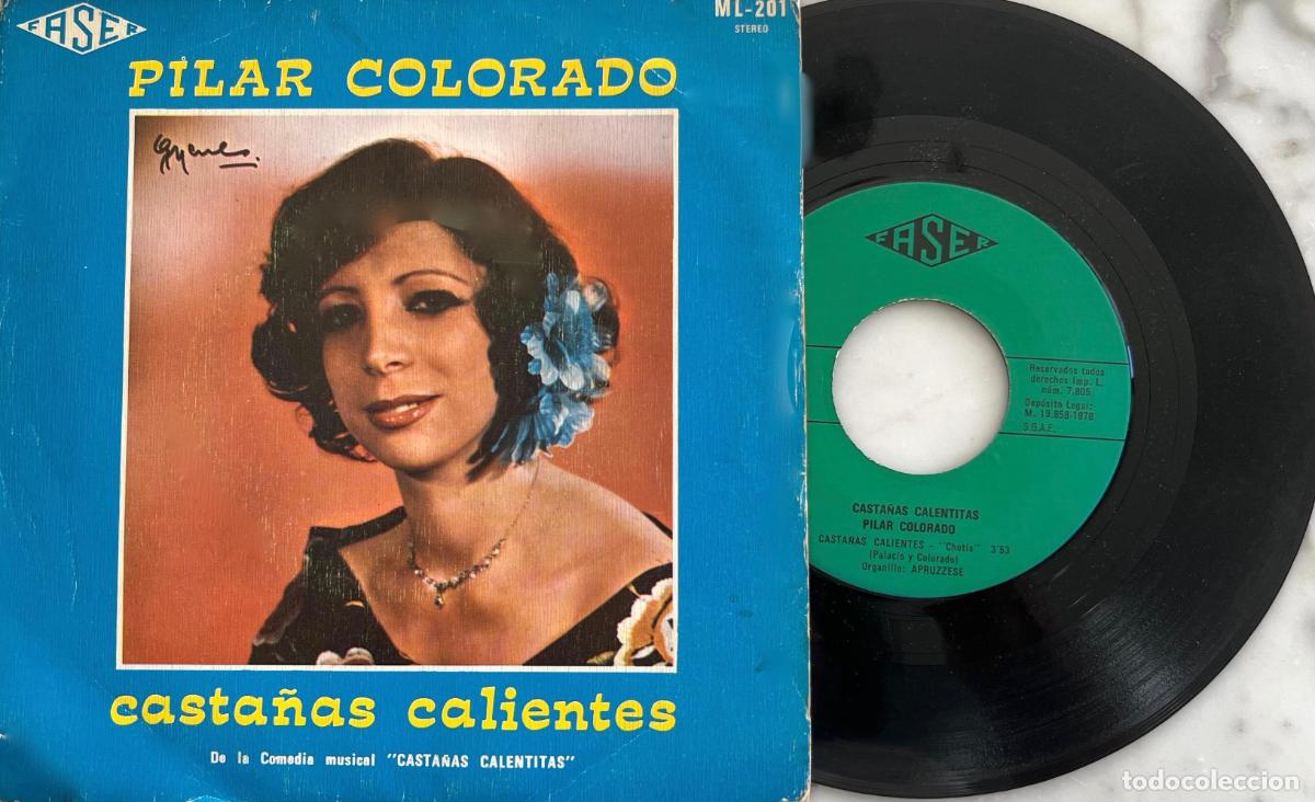 Discos de vinilo: PILAR COLORADO. CASTA&Ntilde;AS CALIENTES. SINGLE ORIGINAL ESPA&Ntilde;A 1978