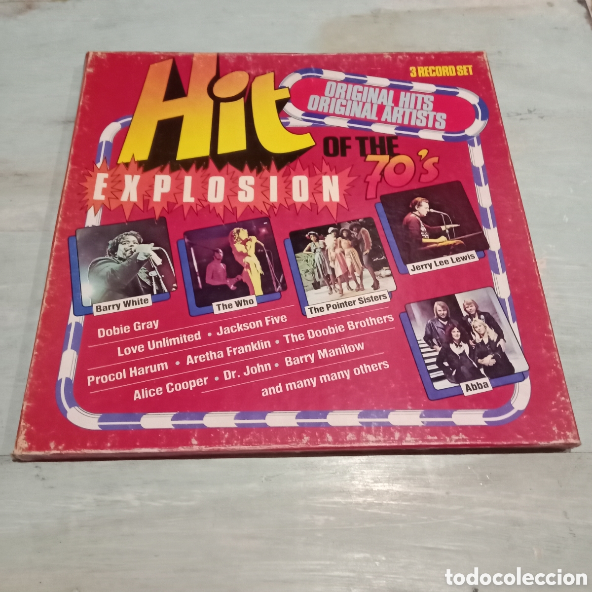 Discos de vinilo: VARIOS - HIT EXPLOSION OF THE 70's - 3 LP BOX SET