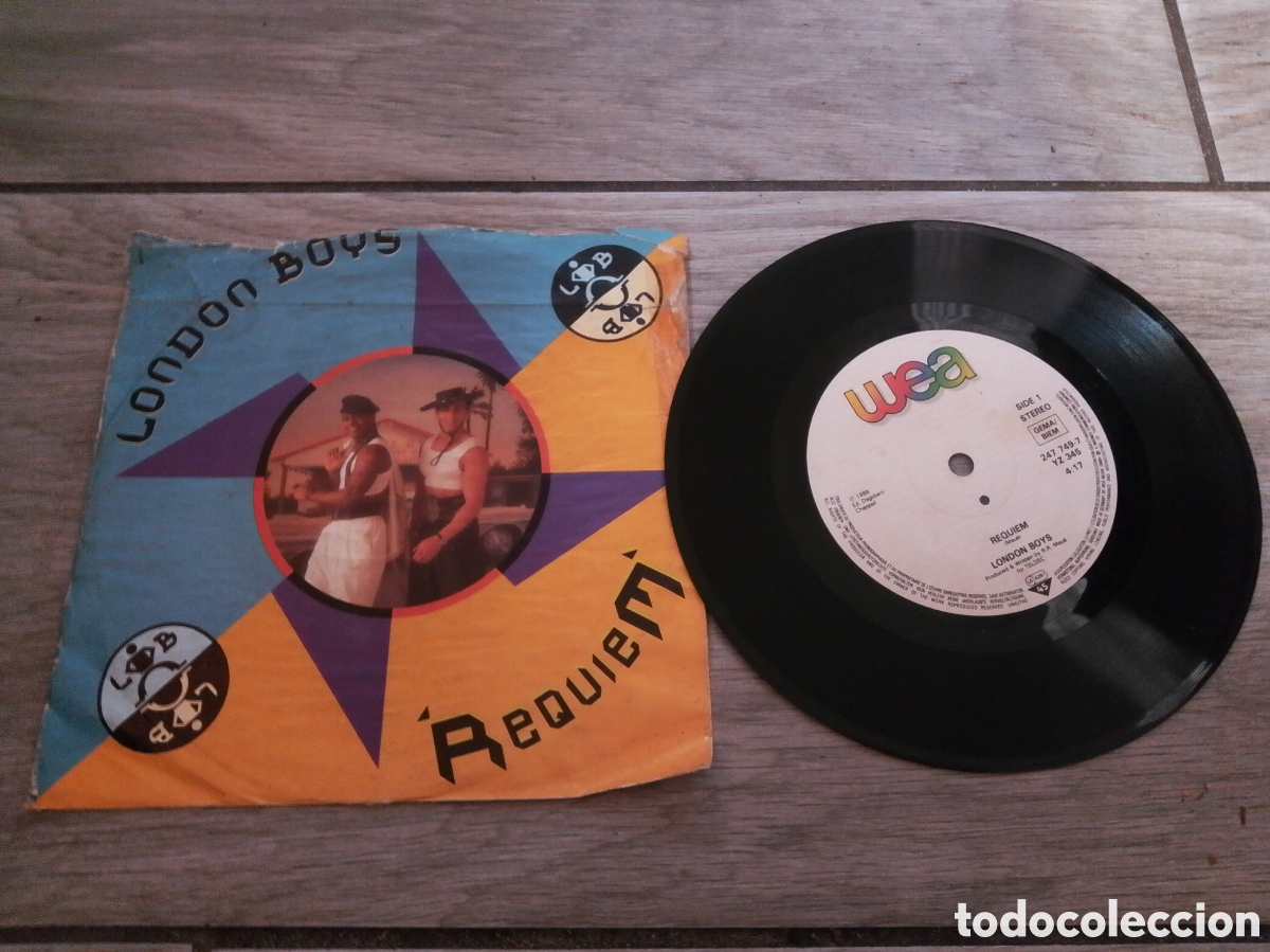 Discos de vinilo: LONDON BOYS - R&Eacute;QUIEM - SINGLE - UK - WEA - CC -