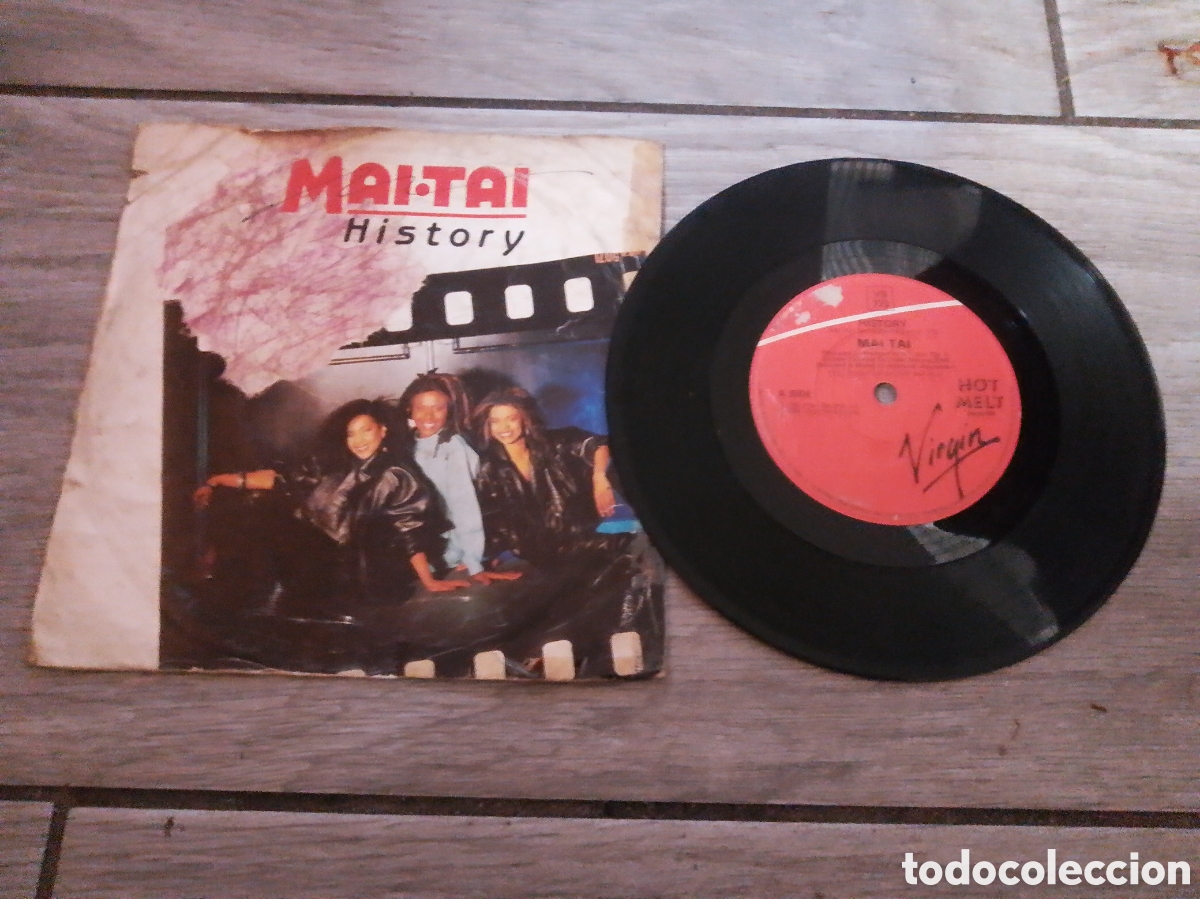 Discos de vinilo: MAI-TAI - HISTORY - SINGLE - UK - VIRGIN - CC -