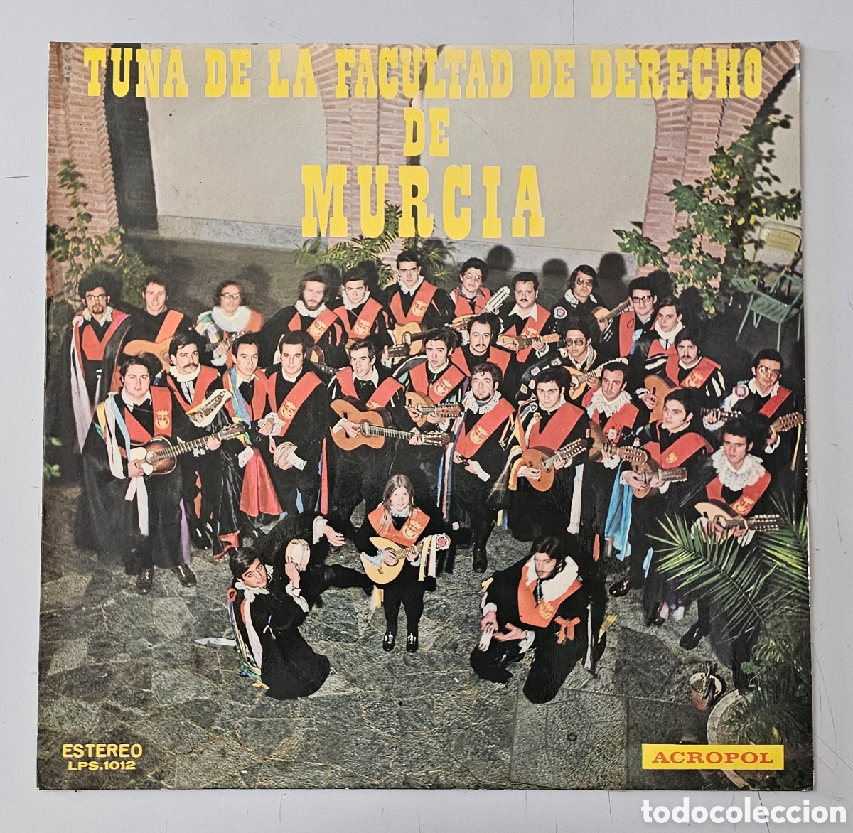 Discos de vinilo: LP TUNA DE LA FACULTAD DE DERECHO DE MURCIA (Espa&ntilde;a - Acropol - 1975) Rareza muy escasa