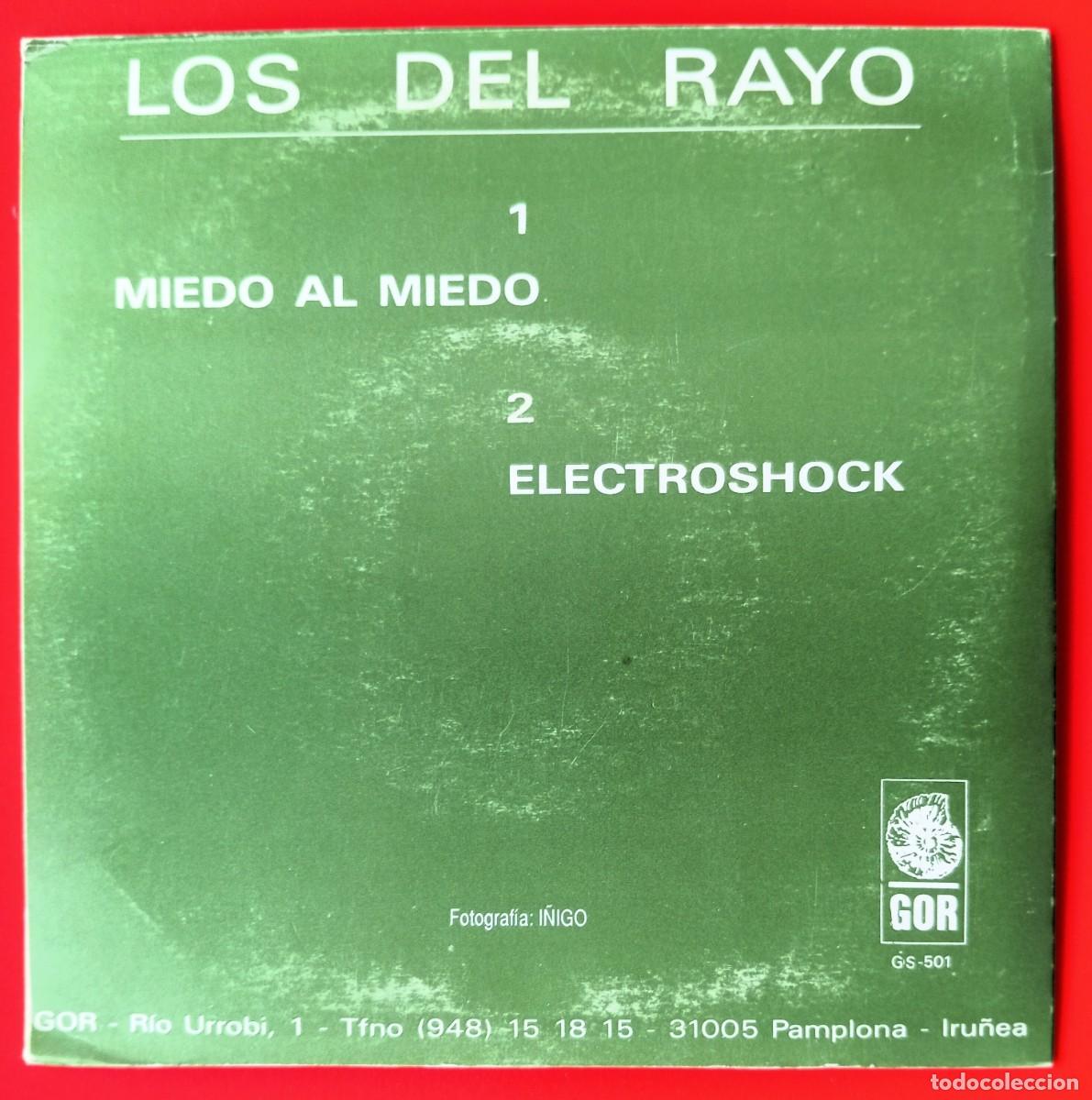 Discos de vinilo: LOS DEL RAYO - MIEDO AL MIEDO / ELECTROSHOCK 7&rdquo; - Foto 2