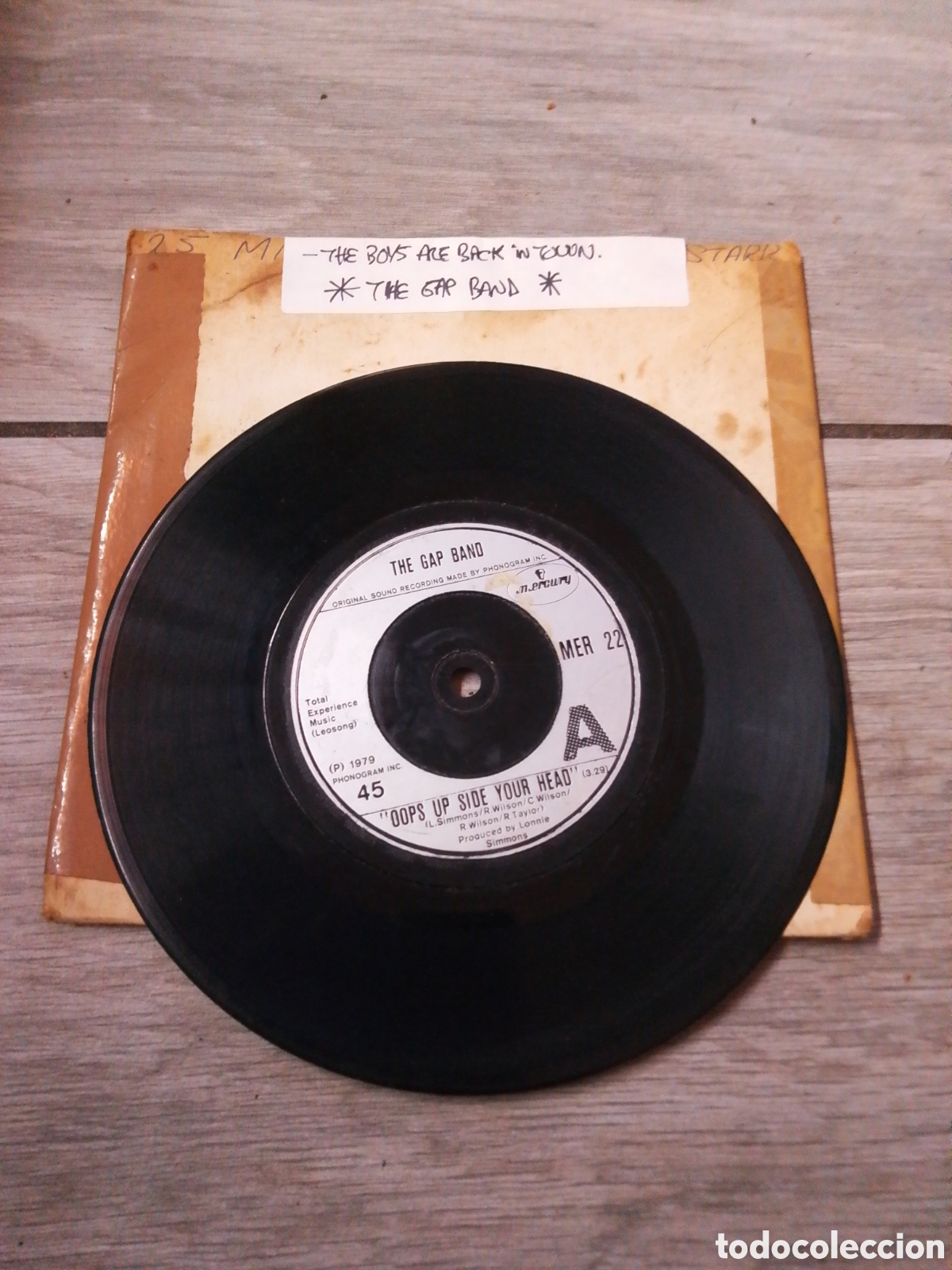 Discos de vinilo: THE GAP BAND - OOPS UP SIDE YOUR HEAD - SINGLE - UK - MERCURY - CC -