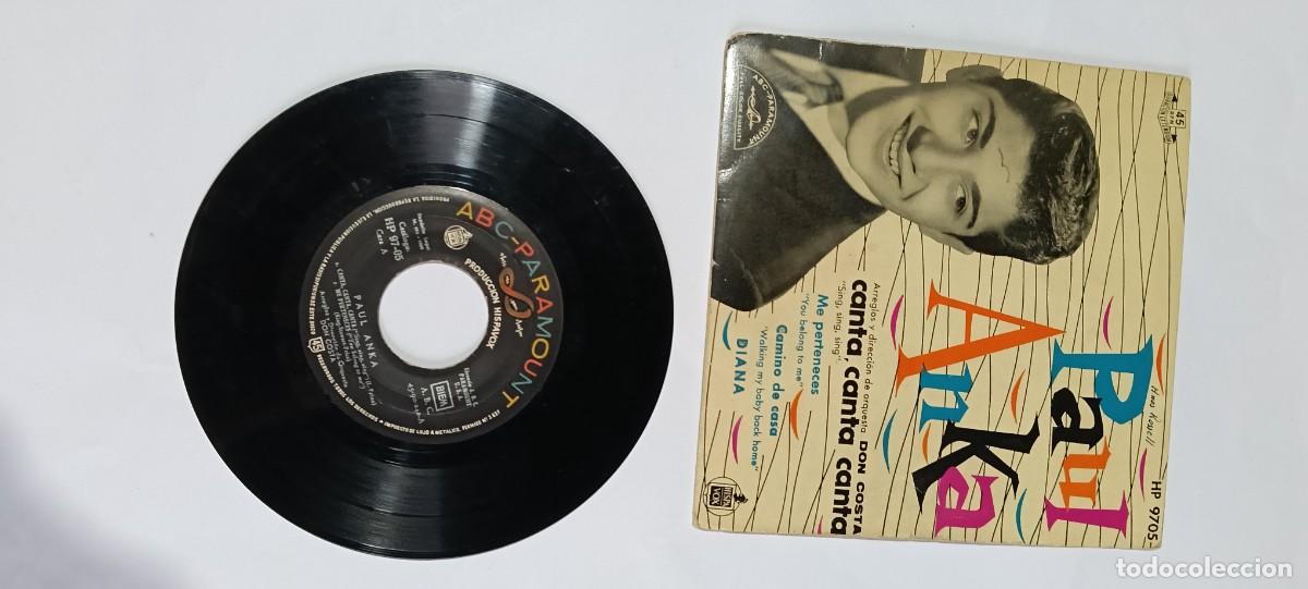 Discos de vinilo: Disco Vinilo EP Paul Anka - Canta, Canta, Canta (Hispavox HP 97-05)