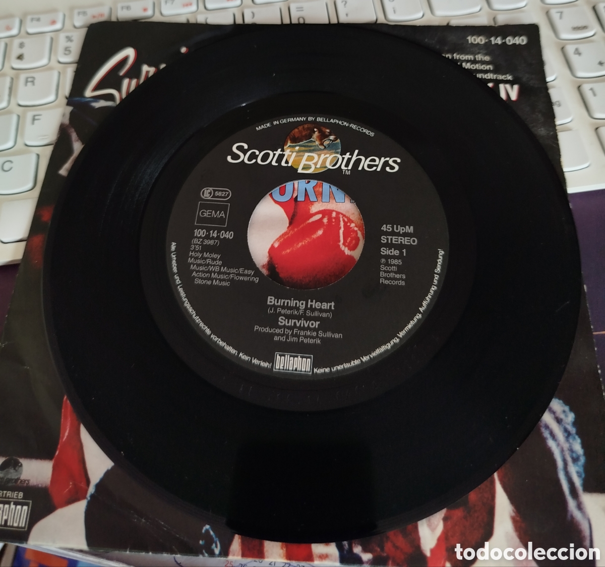 Discos de vinilo: Survivor - Burning heart. Rocky IV BSO - Foto 2