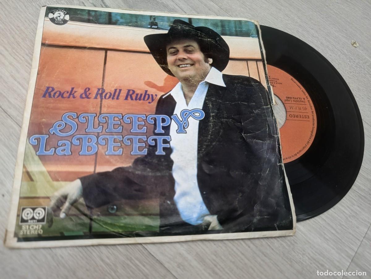 Discos de vinilo: SLEEPY la BEEF - ROCK & ROLL RUBY .. SINGLE DE CHARLY RECORDS DE 1980 - EDICION ESPA&Ntilde;OLA