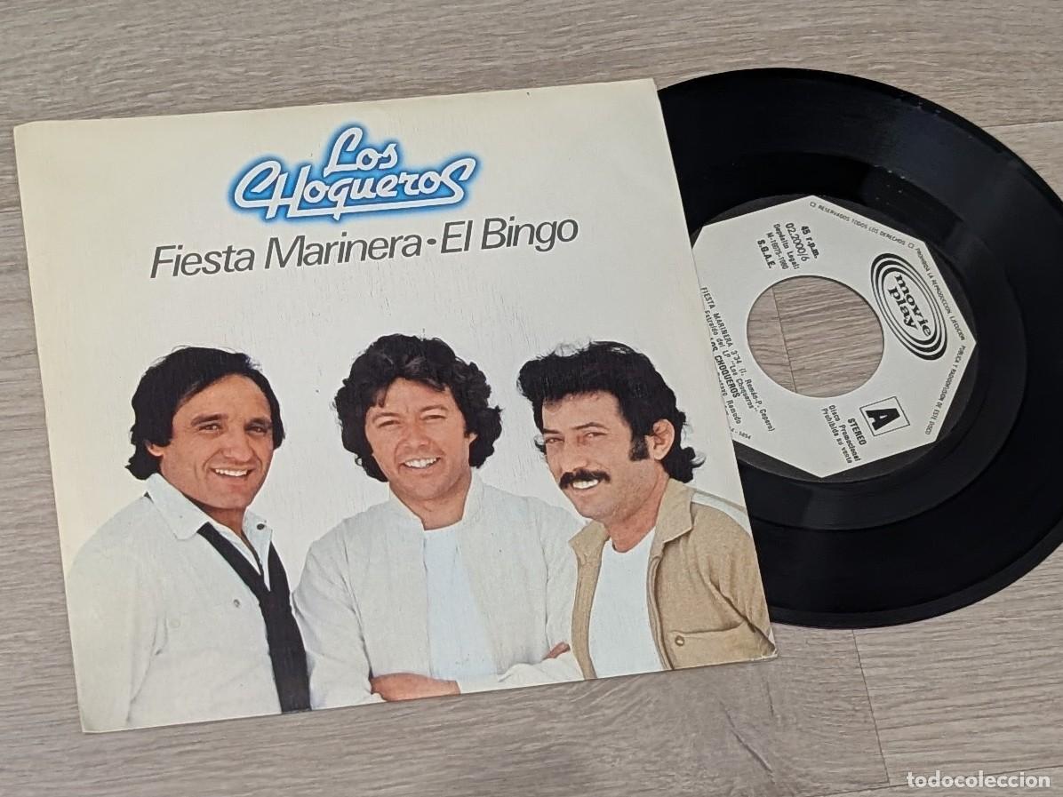 Discos de vinilo: LOS CHOQUEROS - FIESTA MARINERA + EL BINGO .. SINGLE DE MOVIEPLAY - 1980 - EDICION PROMOCIONAL
