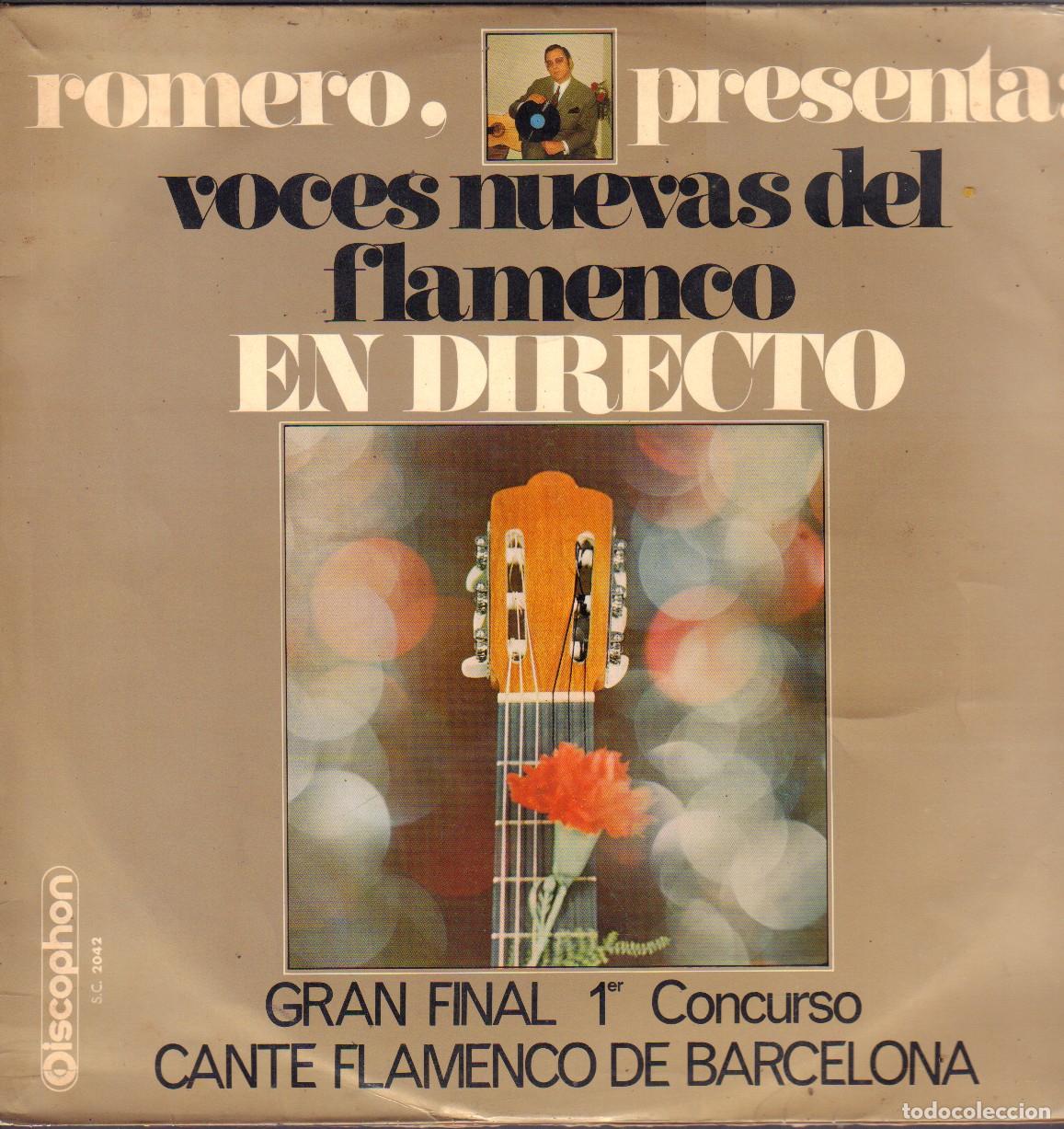 Discos de vinilo: GRAN FINAL 1&ordm; CONCURSO &rdquo;CANTE FLAMENCO DE BARCELONA&rdquo; (EN DIRECTO) / LP DISCOPHON 1969 RF-26554