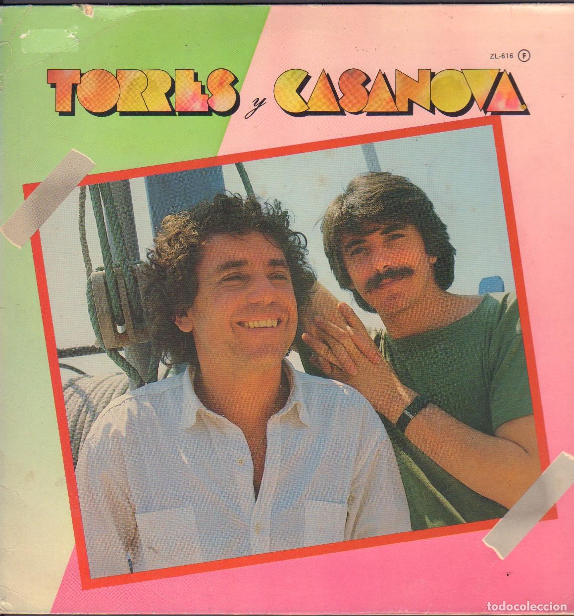Discos de vinilo: TORRES Y CASANOVA - CARO AMORE MIO, CINCO ROSAS, SIENTO LA TARDE.../ LP ZAFIRO 1984 RF-26561