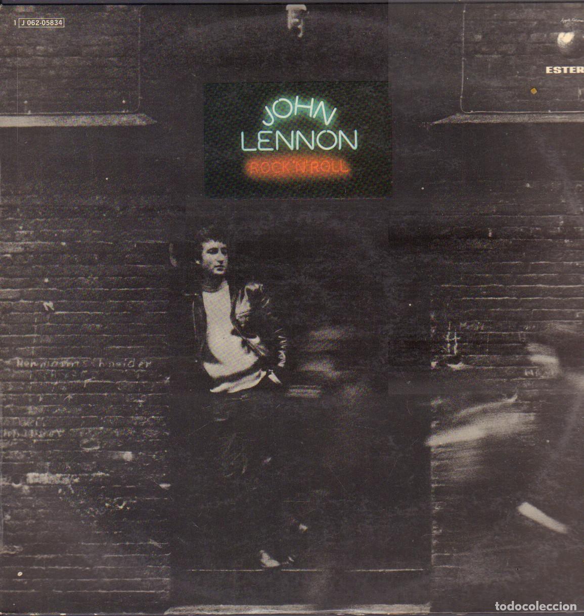 Discos de vinilo: JOHN LENNON - ROCK 'N' ROLL / STAND BY ME, PEGGY SUE, BONY MORONIE.../ LP EMI 1975 RF-26566
