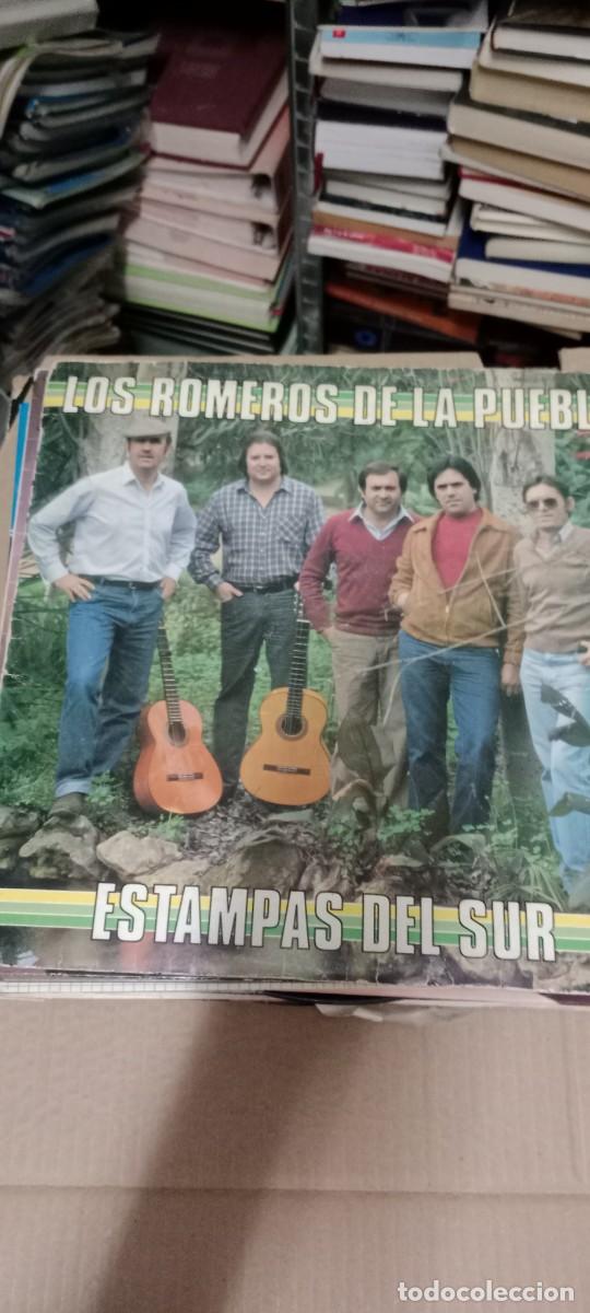 Discos de vinilo: LOS ROMEROS DE LA PUEBLA ESTAMPAS DEL SUR DISCO VINILO 12 PULGADAS GG-12D