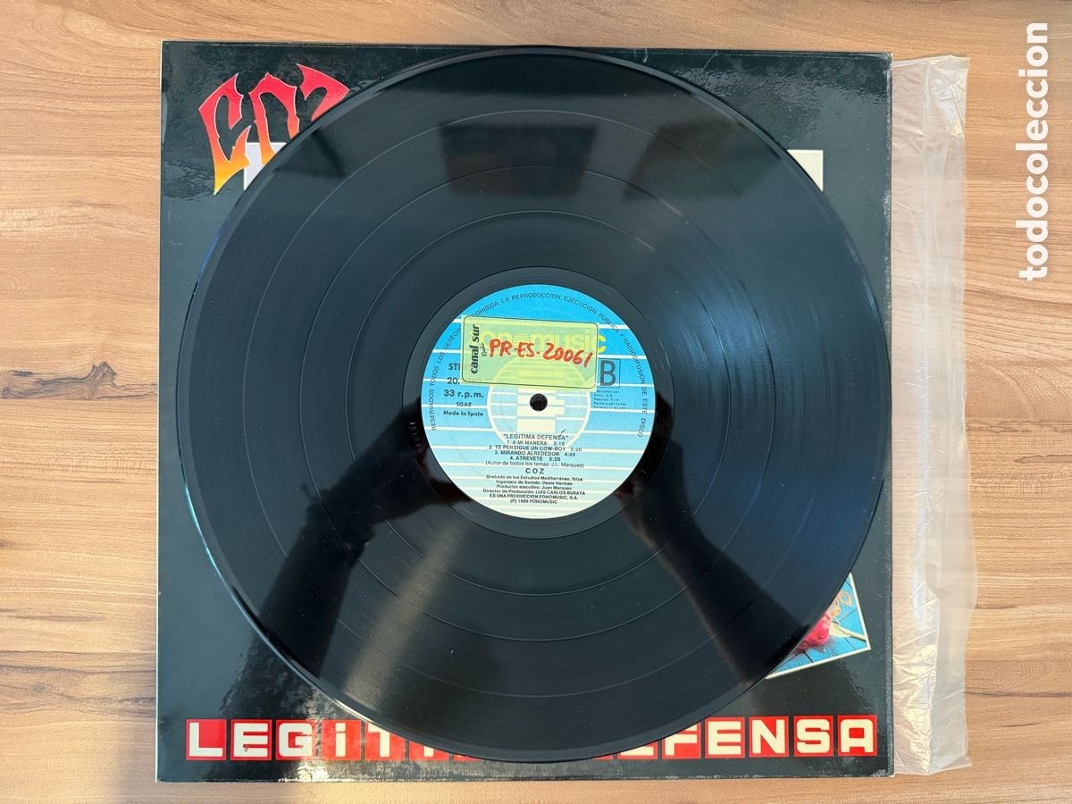 Discos de vinilo: COZ (LP) LEGITIMA DEFENSA A&Ntilde;O 1986 - Foto 5