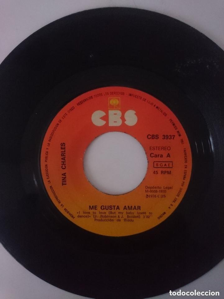 Discos de vinilo: SINGLE - TINA CHARLES - A&Ntilde;O 1976 -VER FOTOS NO TENGO EL ESTUCHE ORIGINAL