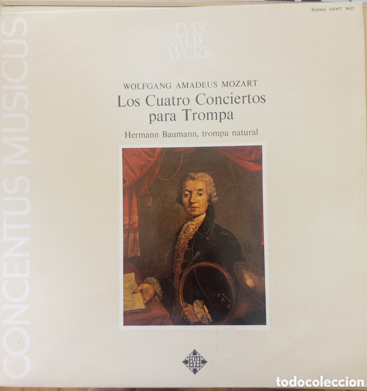 Discos de vinilo: Cuatro Conciertos para Trompa de Wolfgang Amadeus Mozart