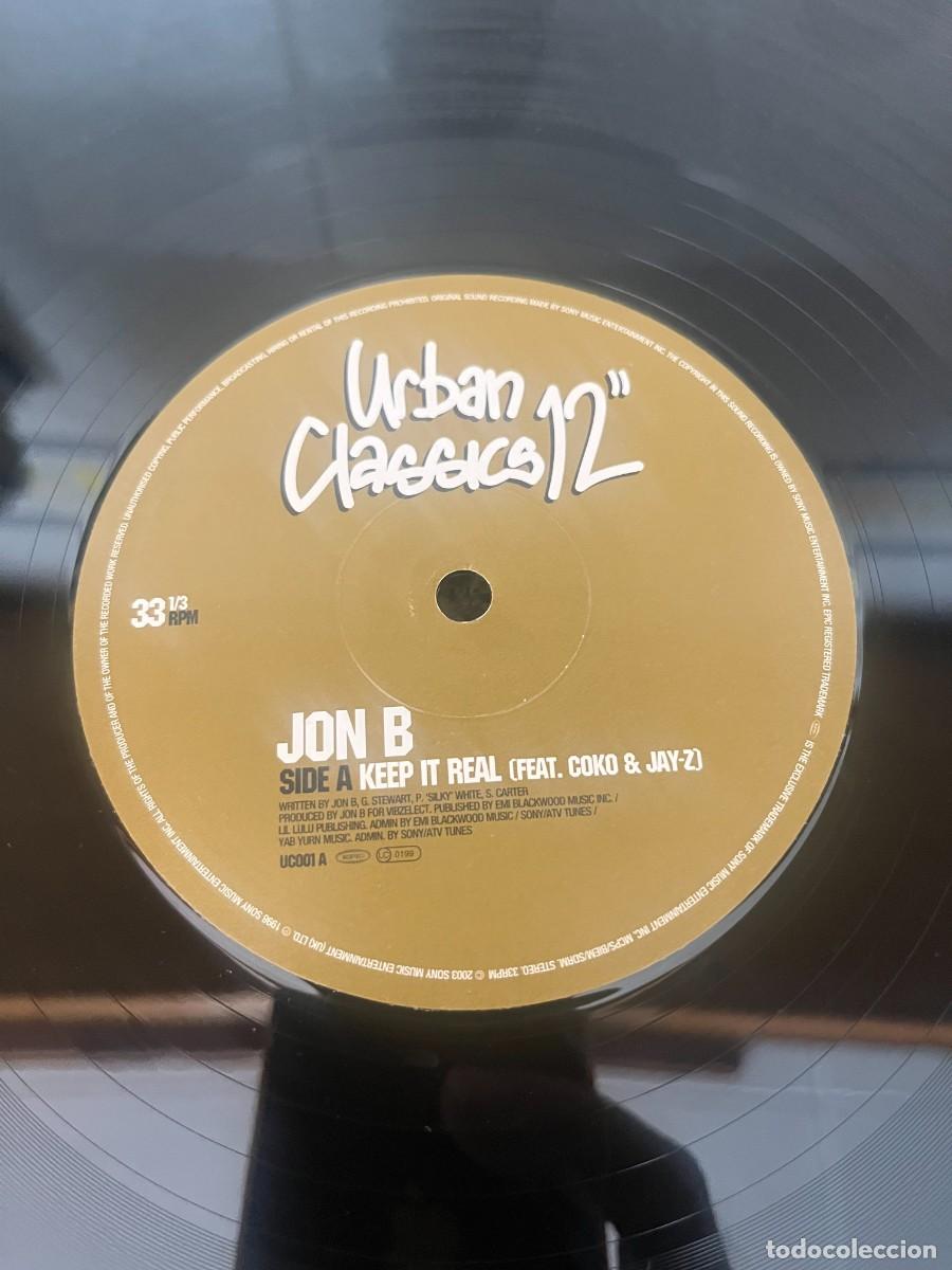 Discos de vinilo: Jon B Keep It Real / Dont Talk - Foto 3