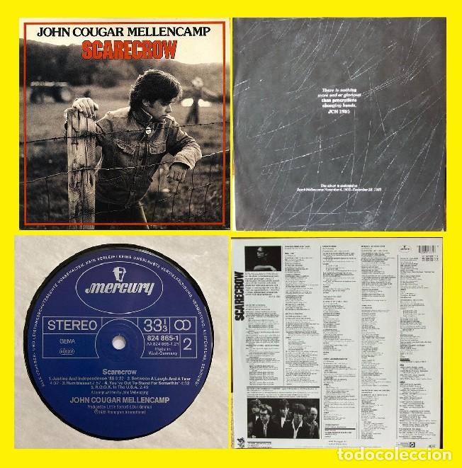 Discos de vinilo: JOHN COUGAR MELLENCAMP / SCARECROW 1985 !! ORIG EDIT + encarte !! TODO IMPECABLE