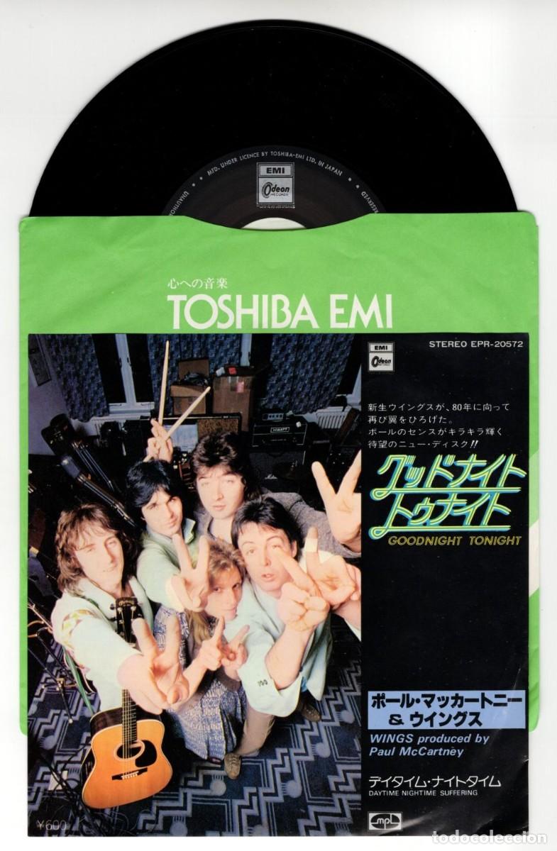 Discos de vinilo: PAUL McCARTNEY WINGS Goodnight Tonight 1979 Original Japan Single EPR-20572 Beatles Japon vinilo