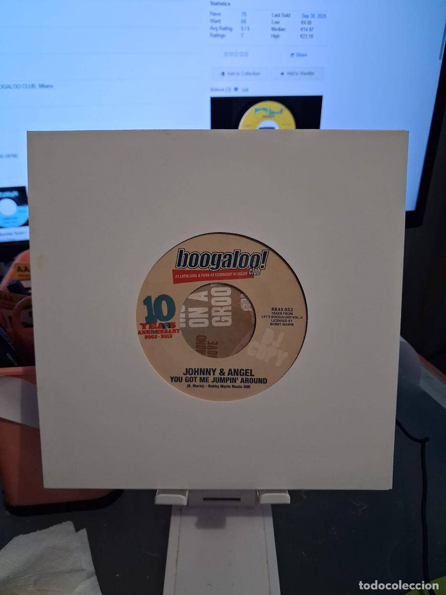 Discos de vinilo: Johnny & Angel &ndash; You Got Me Jumpin' Around - 7&rdquo; - 2013 - Record Kicks &ndash; RK45 052