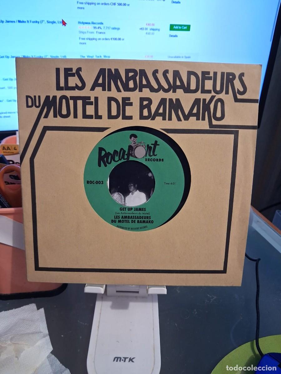Discos de vinilo: Les Ambassadeurs Du Motel De Bamako &ndash; Get Up James / Make It Funky - 7&rdquo; - 2014 - Rocafort Records