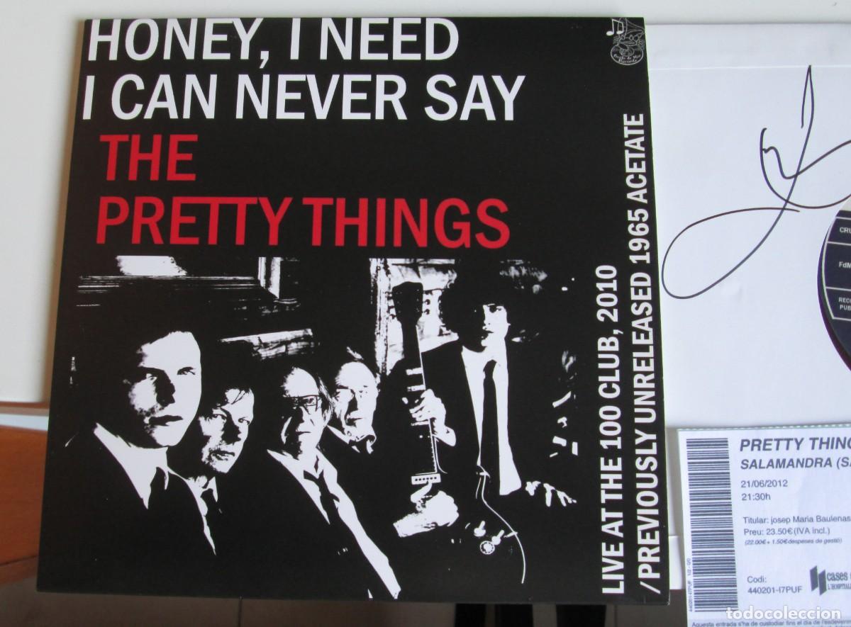 Discos de vinilo: The Pretty Things (Single)- Honey I Need - Autografiado.