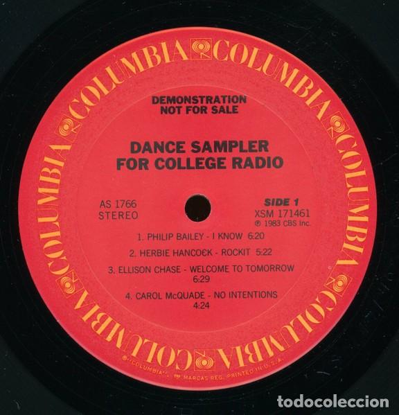 Discos de vinilo: Dance Sampler For College Radio