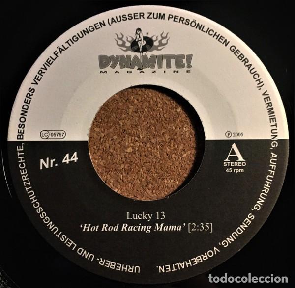 Discos de vinilo: Lucky 13 / Red Hot Wheels / Slick Crusty & His Satty Racers &lrm;&ndash; Dynamite! - 7&rdquo;