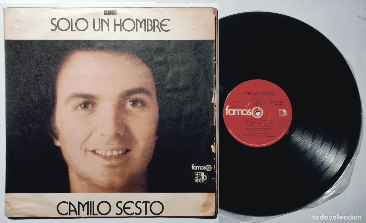 Discos de vinilo: CAMILO SESTO SOLO UN HOMBRE LP 1973 COLOMBIANO