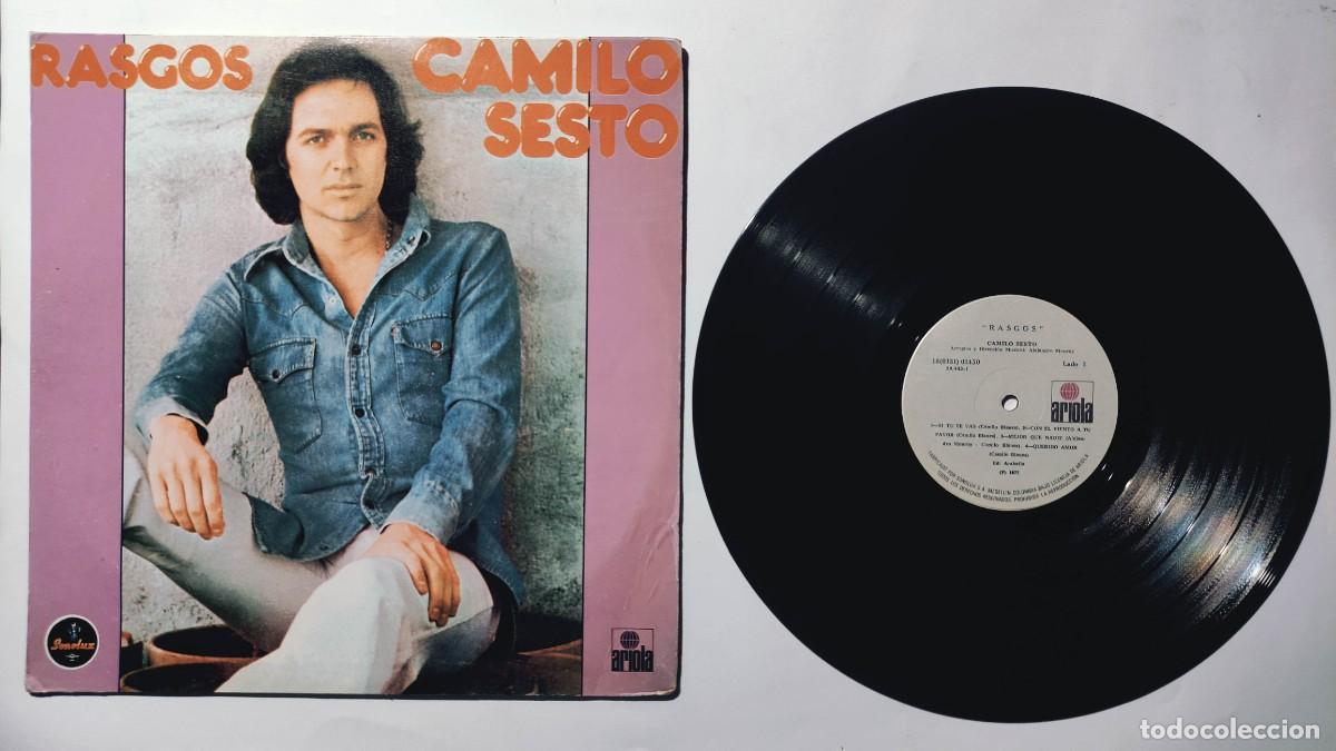 Discos de vinilo: CAMILO SESTO RASGOS LP 1RA EDIC 1977 COLOMBIANO SEMINUEVO