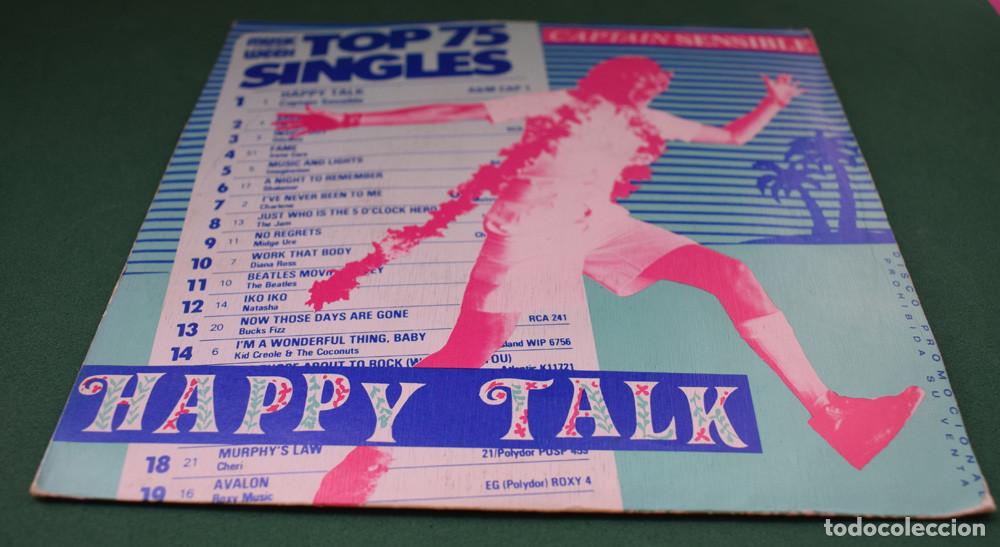 Discos de vinilo: Captain Sensible &ndash; Happy Talk - SINGLE PROMO 1982