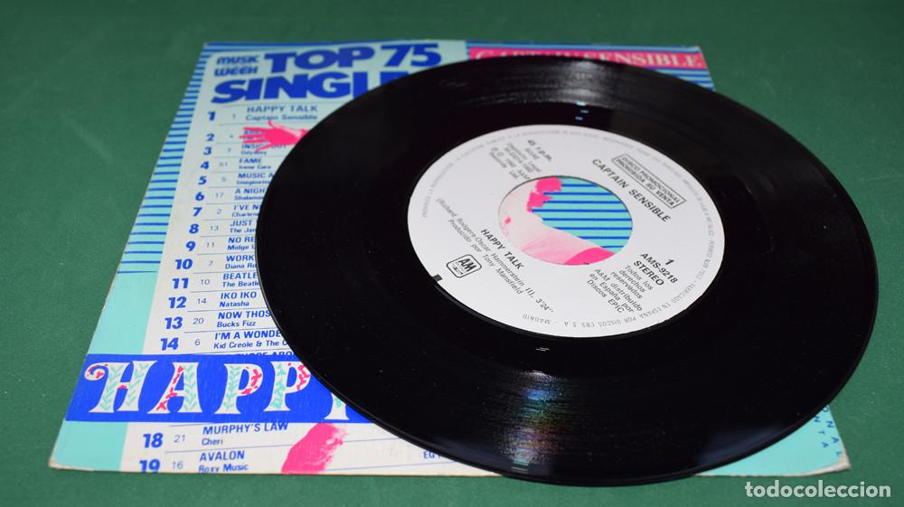 Discos de vinilo: Captain Sensible &ndash; Happy Talk - SINGLE PROMO 1982 - Foto 3