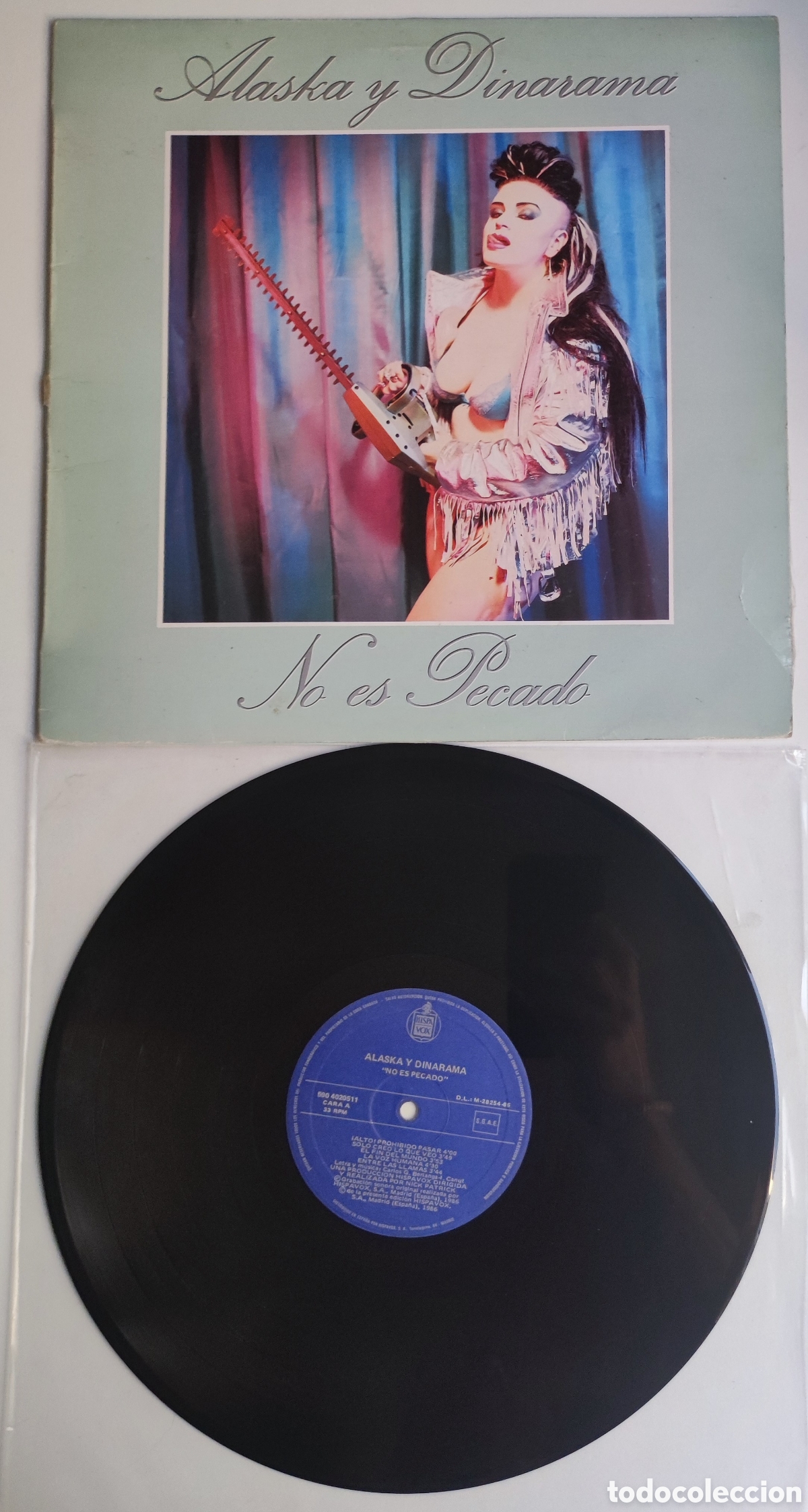 Discos de vinilo: LP 1986 - ALASKA Y DINARAMA / NO ES PECADO - HISPAVOX 1986 SPAIN