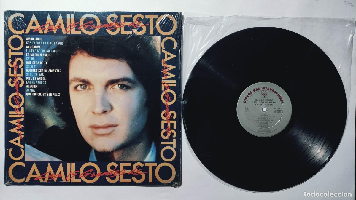 Discos de vinilo: LAS 15 GRANDES DE CAMILO SESTO LP 1990 AMERICANO MUY RARO MARCA CBS SEMINUEVO
