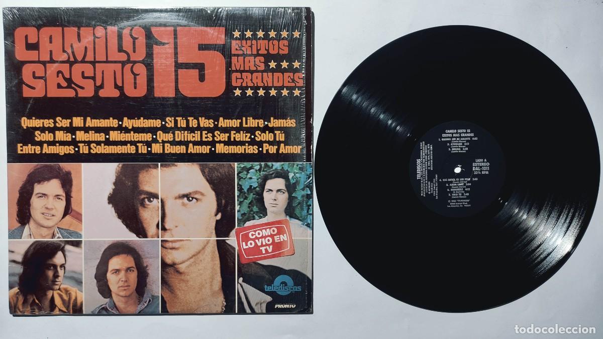 Discos de vinilo: CAMILO SESTO 15 EXITOS MAS GRANDES LP 1980 AMERICANO MUY RARO SEMINUEVO