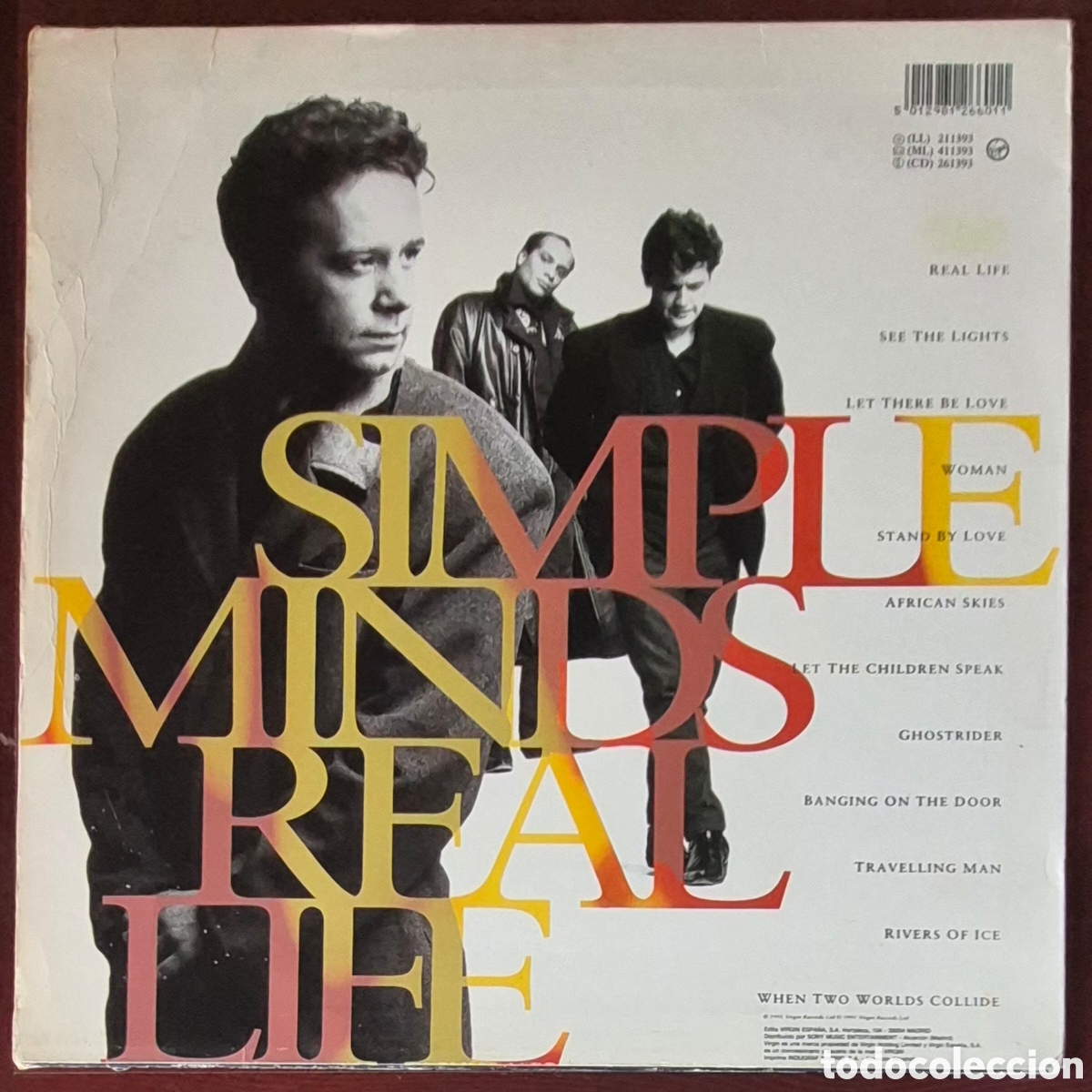 Discos de vinilo: LP - SIMPLE MINDS - REAL LIFE - 1991 ESPA&Ntilde;A - Foto 2