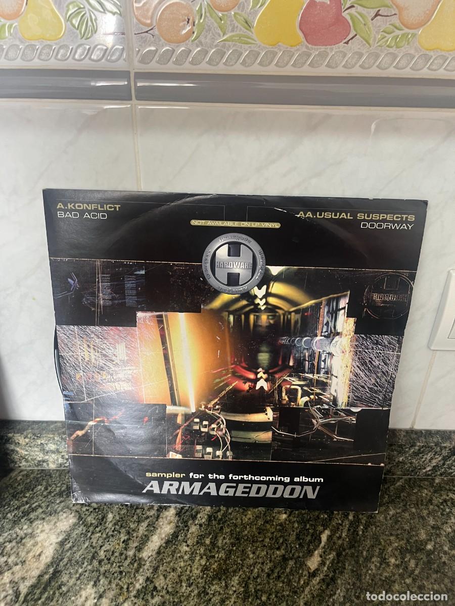 Discos de vinilo: Konflict / Usual Suspects Bad Acid / Doorway (Armageddon Sampler)