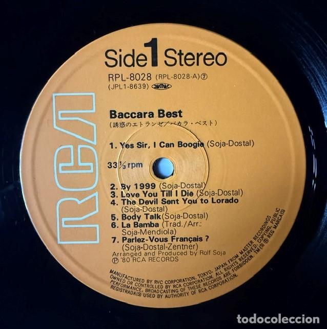 Discos de vinilo: Baccara LP vinilo japon&eacute;s Best insert + OBI - Foto 5