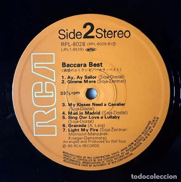 Discos de vinilo: Baccara LP vinilo japon&eacute;s Best insert + OBI - Foto 6