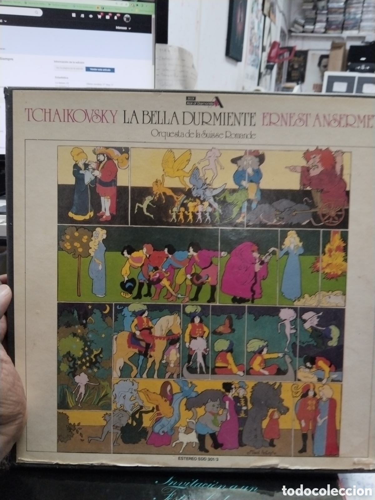 Discos de vinilo: La Bella durmiente de Tchaikovsky caja de 2 lps