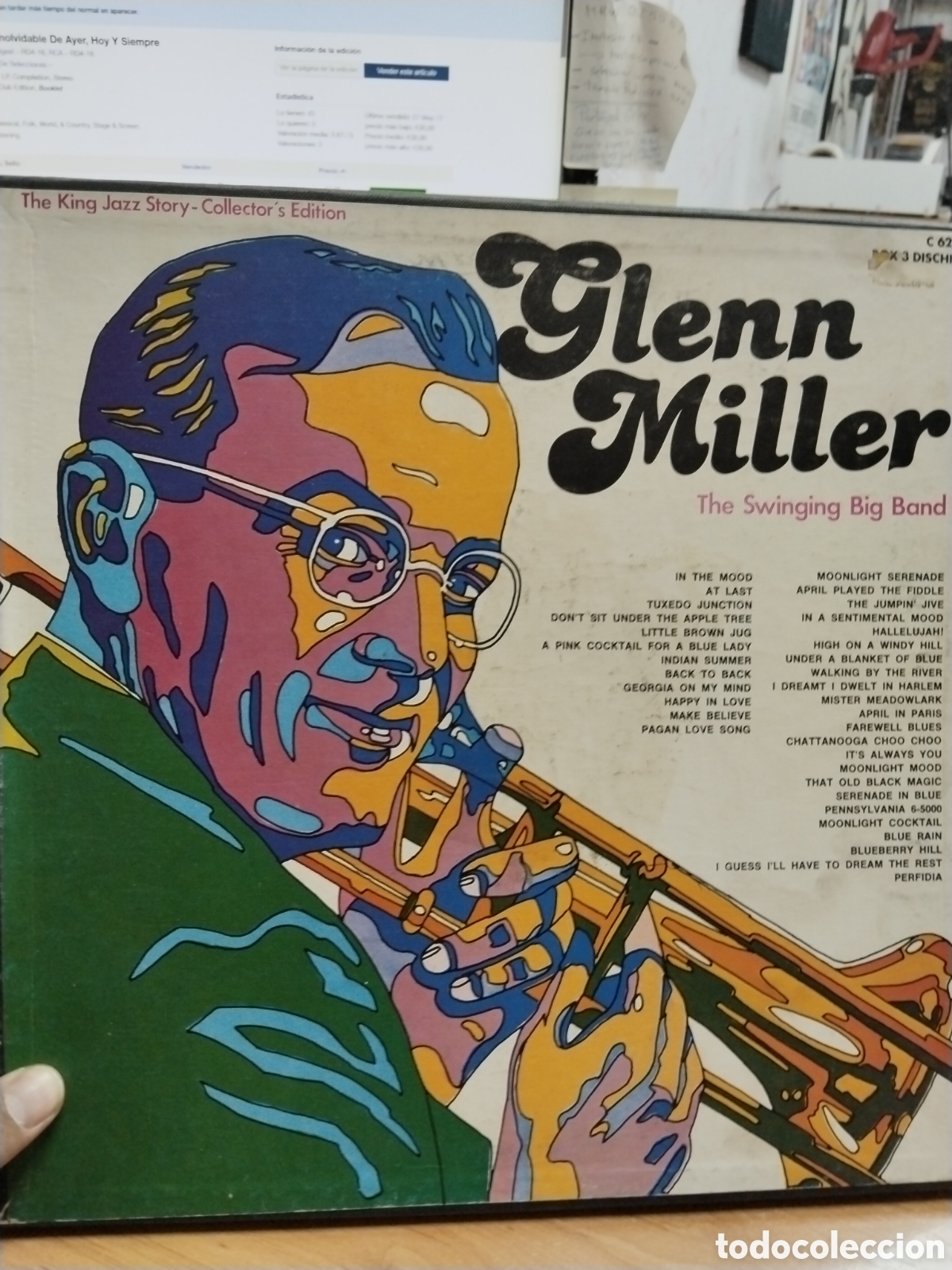 Discos de vinilo: Glenn Miller the swinging big band box 2 lps