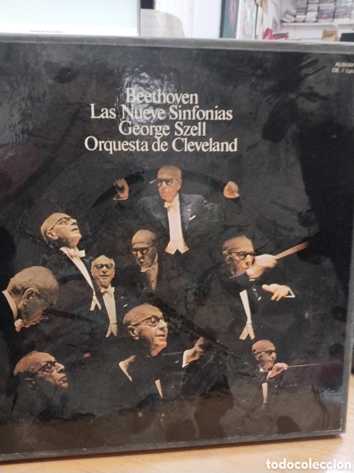 Discos de vinilo: Beethoven la nueva sinfon&iacute;as George szell caja de siete lps