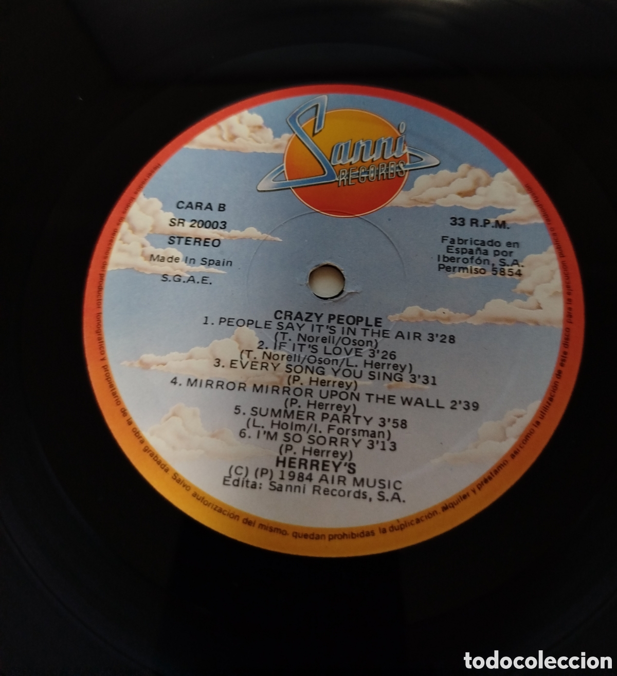 Discos de vinilo: Herreys &lrm;&ndash; Crazy People - Foto 4