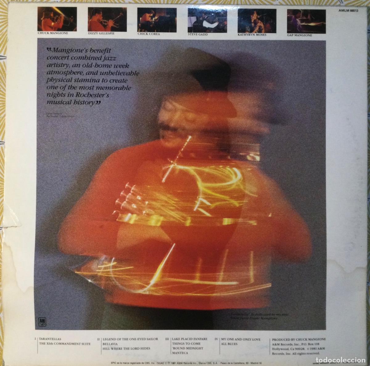 Discos de vinilo: CHUCK MANGIONE TARANTELLA DOBLE LP - Foto 2