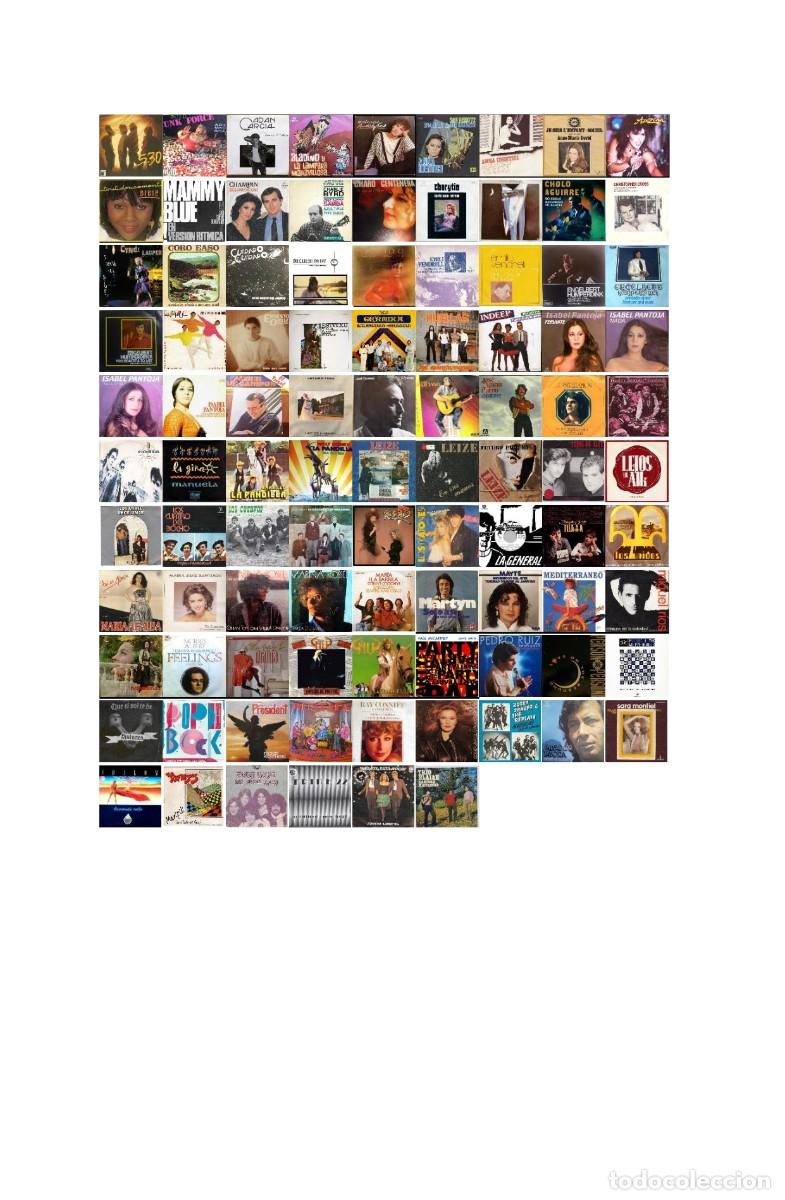 Discos de vinilo: LOTE de 96 DISCOS SIN GLES (2 canciones) en buen uso. VARIADOS. Ttodos los ESTILOS DE M&Uacute;SICA