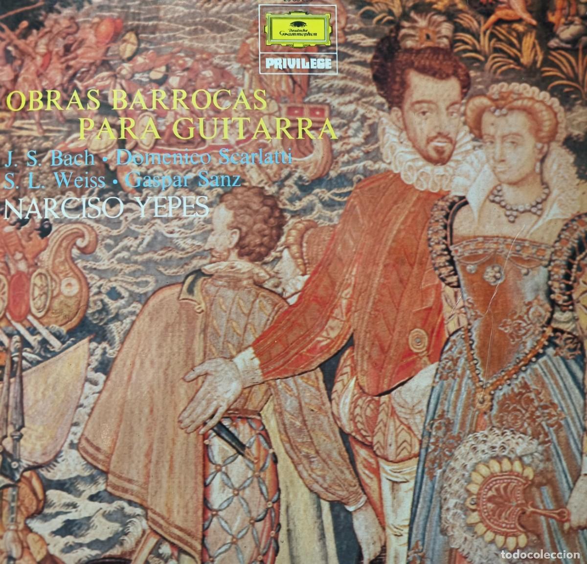 Discos de vinilo: Obras barrocas para guitarra: Narciso Yepes
