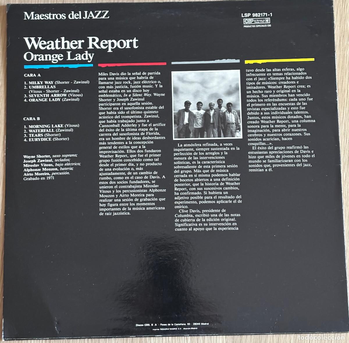 Discos de vinilo: Weather Report &ndash; Orange Lady - Foto 2