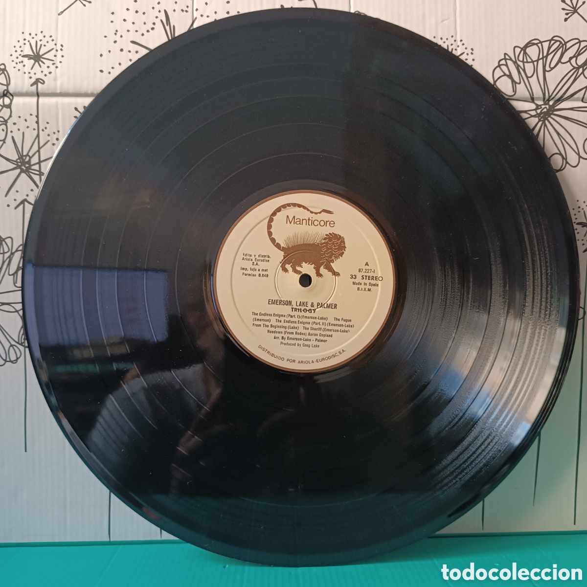 Discos de vinilo: EMERSON, LAKE & PALMER. TRILOGY. LP. 1981 - Foto 5